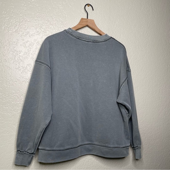 FP Movement Free People Solid Metti Crew Oversized Distressed - Picture 10 of 12